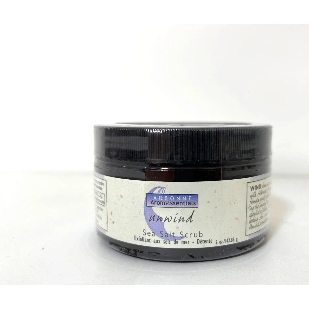 Arbonne Aromassentials‎ UNWIND Sea Salt Scrub Original 5oz Jar New Sealed
